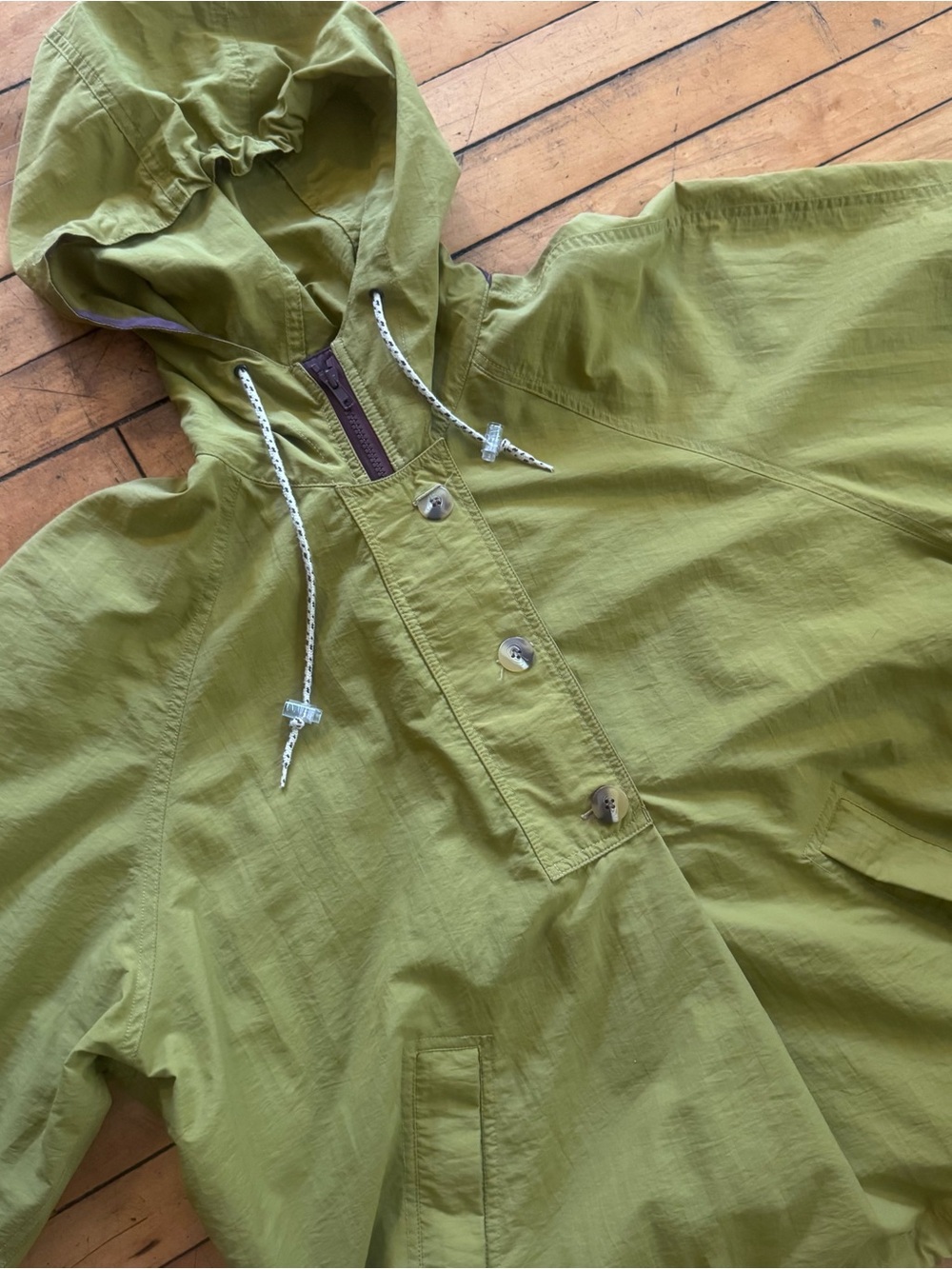 Vintage Timberland Weathergear Jacket Mens hooded anorak Streetwear Y2K green - Picture 2 of 6